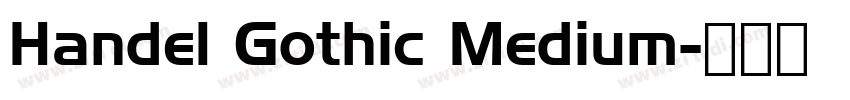 Handel Gothic Medium字体转换